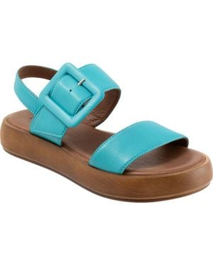 BUENO Julian Two-Strap Sandal - Blue