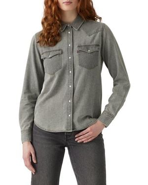 Levi's The Ultimate Western Snap-Up Shirt - Gray