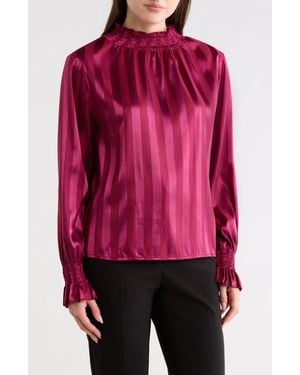 Forgotten Grace Stripe Long Sleeve Top - Pink