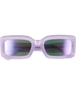 DIFF 53Mm Rectangle Sunglasses - Gray