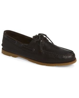 Sperry Top-Sider Leeward Leather Boat Shoe - Black