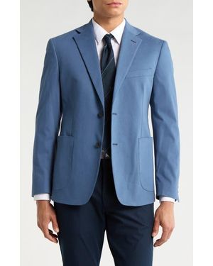 JB Britches Two-Button Stretch Cotton Sport Coat - Blue