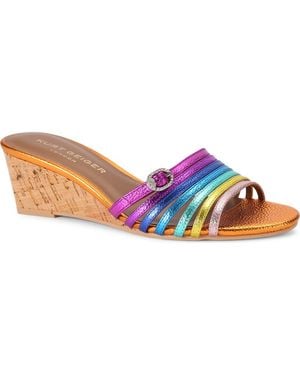 Kurt Geiger Pierra Wedge Slide Sandal - Blue