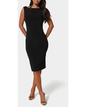 Bebe Open Back Minidress - Black