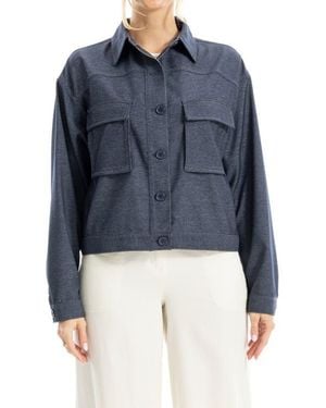 Max Studio Knit Jacket - Blue