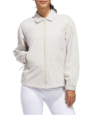 adidas Ultimate365+ Peplum Grid Jacket - White