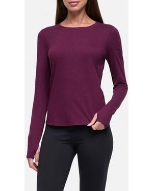 Balance Collection Dana Long Sleeve Top - Purple
