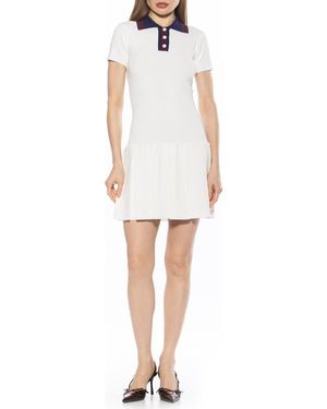 Alexia Admor Rory A-Line Polo Dress - White