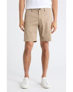 Theory Zaine Stretch Cotton Chino Shorts - Natural