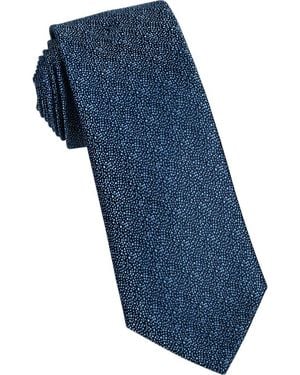 W.r.k. Textured Silk Tie - Blue