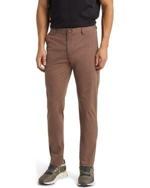 Rhone Commuter Slim Fit Pants - Brown