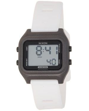 Nixon The Ripper Silicone Strap Digital Watch, 36.5Mm - Gray