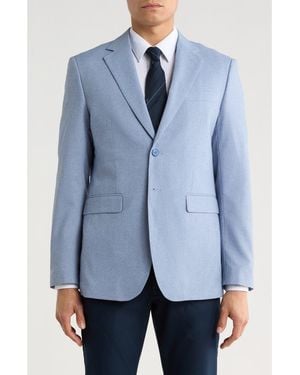 Tahari Slim Fit Plaid Sport Coat - Blue