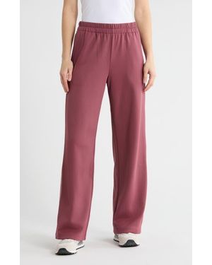 Abound Wide Leg Track Pants - Red