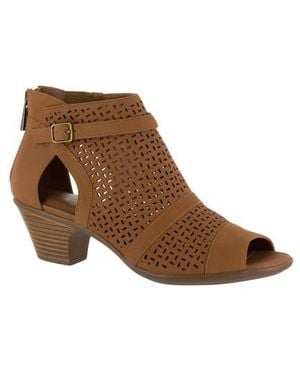 Easy Street Carrigan Cutout Bootie - Brown