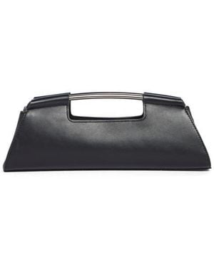 BCBGMAXAZRIA Curved Hardware Handle Clutch - Black