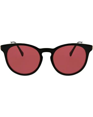 BCBGeneration 52Mm Round Keyhole Sunglasses - Red