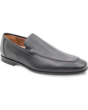 Mezlan Apron Toe Leather Loafer - Gray
