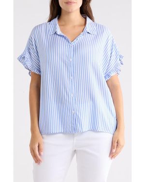 Beach Lunch Lounge Evony Stripe Top - Blue