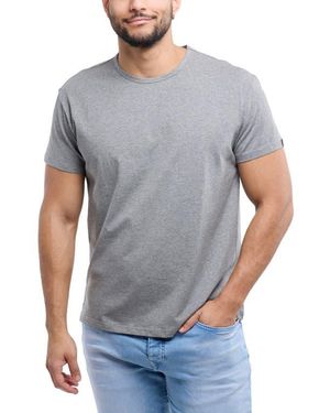 Xray Jeans Flex Crewneck Cotton T-Shirt - Gray