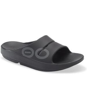 OOFOS Gender Inclusive Ooahh Sport Slide Sandal - Gray