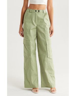 Jonathan Simkhai Lionelle Stretch Cotton Cargo Pants - Green