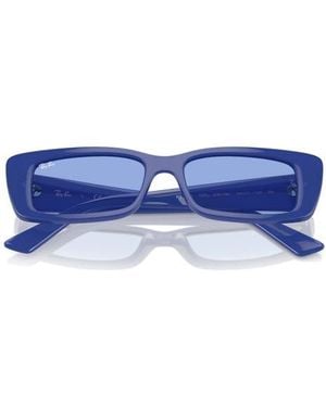 Ray-Ban Teru 54Mm Rectangle Sunglasses - Blue