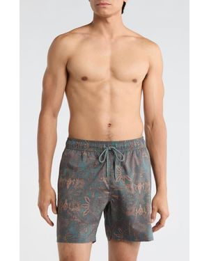 RVCA Barnes Swim Trunks - Gray