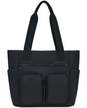 Sasha + Sofi Large Pocket Tote Bag - Black