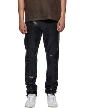 Purple Brand Coated Skinny Jeans - Black