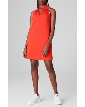 Spanx Airpiqué Sleeveless Polo Dress - Red