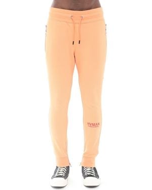 HVMAN Zip Pocket Cotton Sweatpants - Natural
