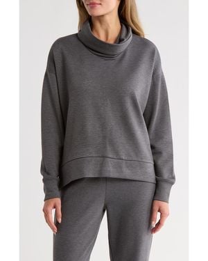 Balance Collection Marci Long Sleeve Turtleneck Top - Gray