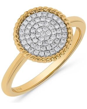 H.J. Namdar Rope Cluster Diamond Ring - Metallic