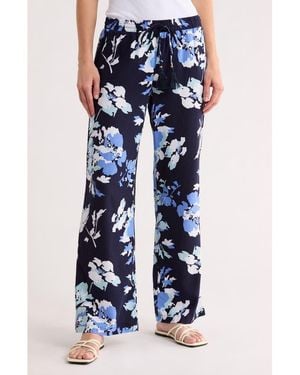 Ellen Tracy Wide-Leg Pants - Blue
