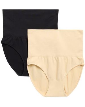 Body Beautiful 2-Pack High Waist Shaping Briefs - Multicolor