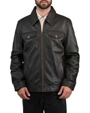 Frye Leather Jacket - Black