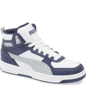 Navy blue high top pumas hotsell