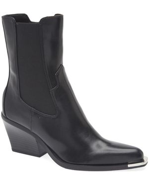 Open Edit Braxton Western Boot - Black