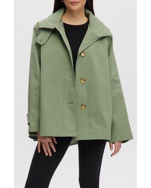 Noize Trench Poncho Jacket - Green