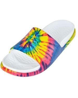 Native Shoes Spencer Lx Print Slide Sandal - Blue