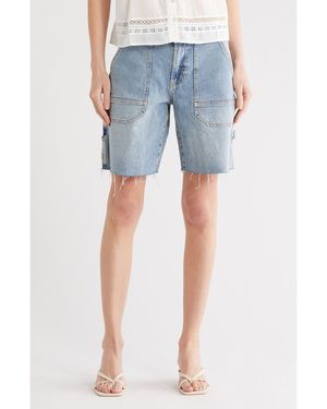 Rails Slater High Waist Denim Shorts - Blue