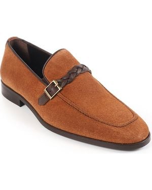 VELLAPAIS Creola Apron Toe Loafer - Brown