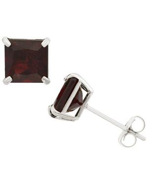 FZN Princess Cut Stud Earrings - Multicolor