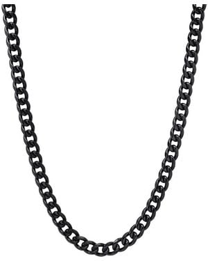 Steeltime Ion-Plated Stainless Steel Chain Necklace - Brown