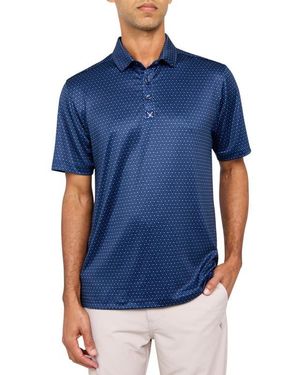 Con.struct Micro Dot Golf Polo - Blue