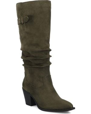 Journee Collection Kaleah Extra Wide Calf Boot - Green