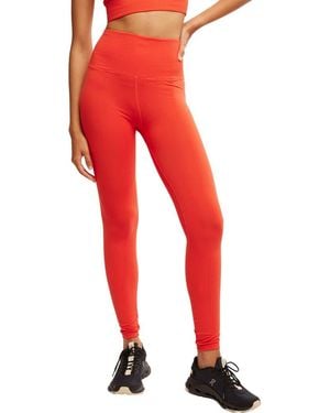 Free People Fp Movement Good Karma Leggings - Red