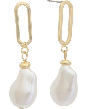 Juvell Cultured Pearl Drop Earrings - White