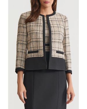 Kasper Plaid Jacket - Gray